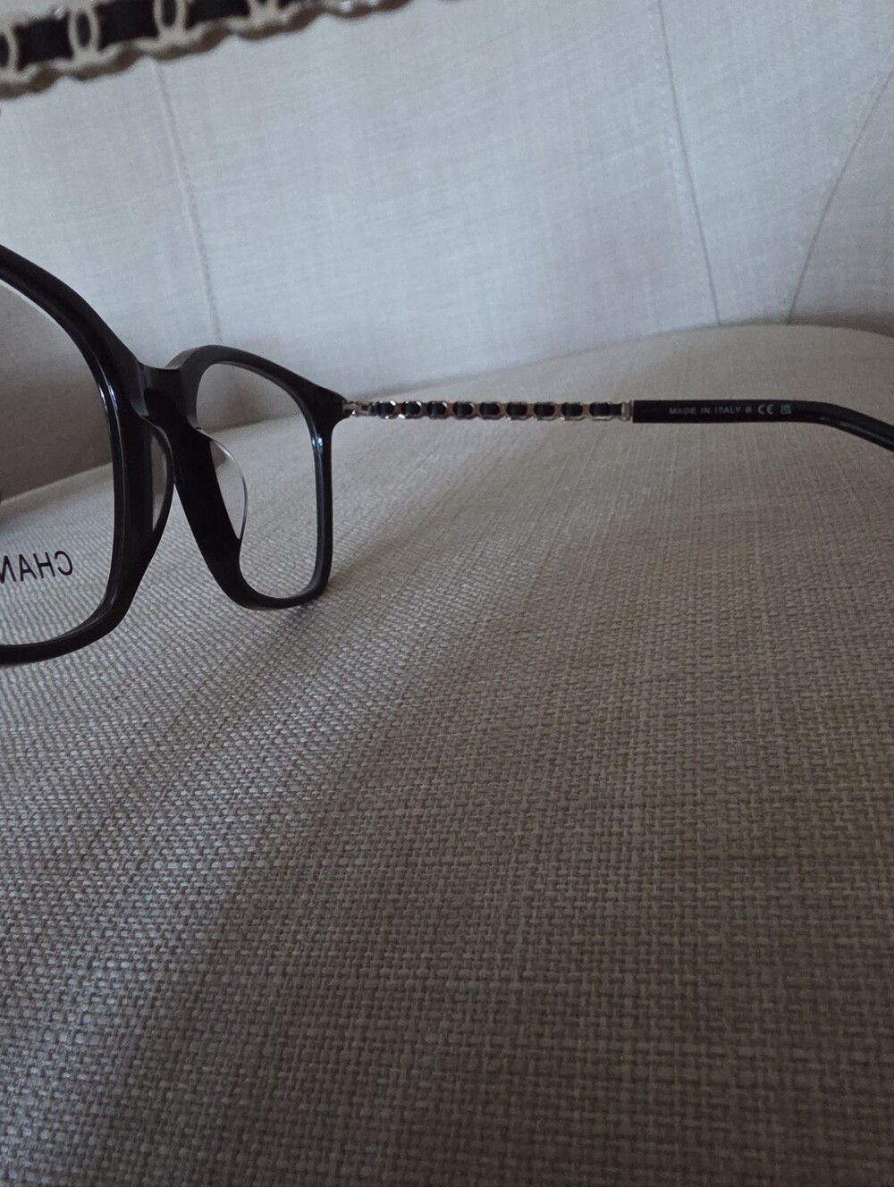 NWOT Chanel Black Square Clear Framed Eyeglasses CH345 54-20-145 - Picture 5 of 14